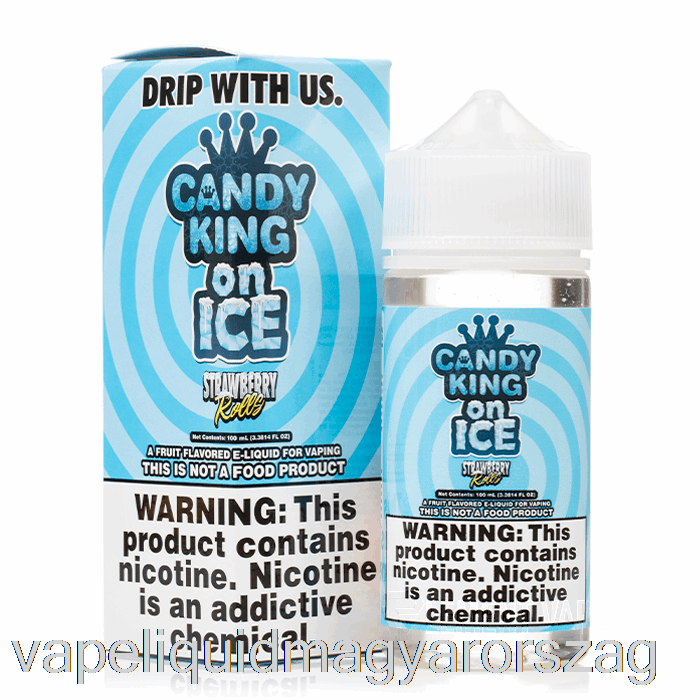 Ice Eper Tekercs - Cukorka Király A Jégen - 100ml 6mg Vape Folyadék